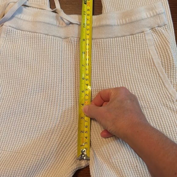 White + Warren XS Waffle Knit Lounge Pants Joggers. Cream. Heavyweight - Picture 8 of 10
